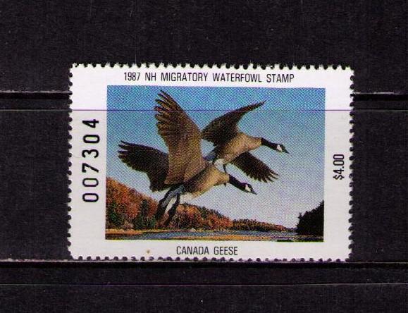 US NEW HAMPSHIRE Sc# 5 MNH FVF Canada Geese