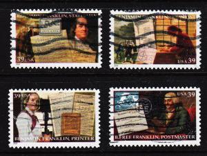 #4021 - 4024 Benjamin Franklin - Used