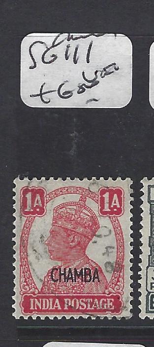 INDIA CHAMBA  (PP0807B) KGVI  1A  SG 111   VFU