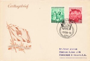 GERMANY  DDR 210-11   FIRST DAY COVER