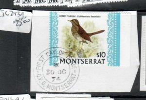 MONTSERRAT BIRD  $10.00  SC 243A VFU        PPP0619H