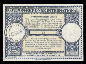 Australia International Reply Coupon IRC Post Office G98950