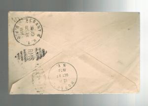 1936 Brooklyn NY USA Cover Special Delivery to Hobart New York w/letter content