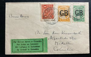 1925 Barranquilla Colombia Early Pioneer Airmail cover To Medellin SCADCA