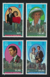 Hong Kong Royal Visit 4v 1989 MNH SG#626-629