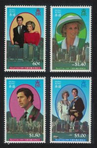 Hong Kong Royal Visit 4v 1989 MNH SG#626-629