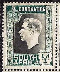 SOUTH AFRICA #74 - USED BLOCK OF 4 - 1937 - SOAF057DTS16