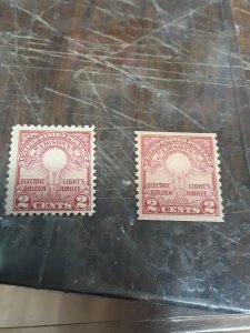 Mint 1929 Edison & Coil Stamps