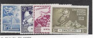 Swaziland, 50-53, UPU Issue Singles,**LH**