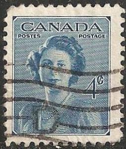 Canada 276 - Used - 4c Princess Elizabeth (1948) (1)