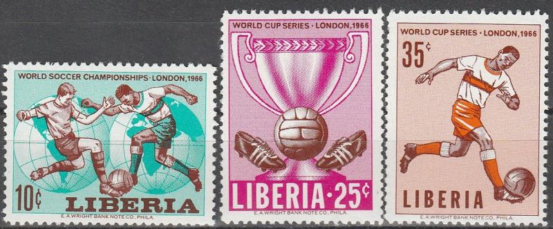 Liberia #444-6  MNH VF (V3406)