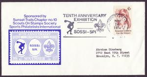 1549 SUNTRAPEX '74 cacheted event cover