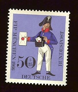 Germany B417 50+25 Letter Carrier mint