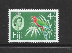 BIRDS - FIJI  #186 PARROT  MNH