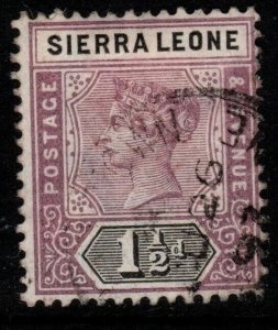 SIERRA LEONE SG43 1897 1½d DULL MAUVE & BLACK FINE USED