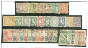 Netherlands Indies #101-110/112-123/125- Used Single