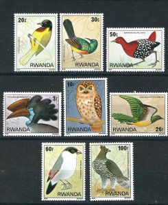 Rwanda 943-50 Birds Complete MNH VF 1980 SCV $12.35