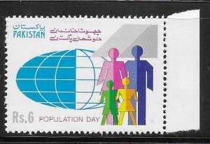 Pakistan 1992 World Population Day Sc 774 MNH A1455