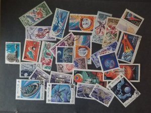 SPACE Rockets - RUSSIA USSR CCCP - Used CTO Postage Stamp Lot T5794