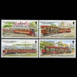 Isle of Man #554-557 MNH CV$3.50 Railway Trailer Van Tunnel