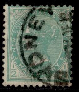 AUSTRALIA - New South Wales EDVII SG333, ½d blue-green, FINE USED.