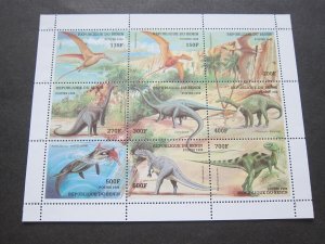 Benin 1998 Sc 1085 dinosaur sheet MNH
