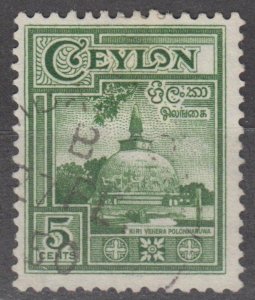 Ceylon Scott #308 1950 Used