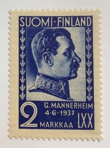 Finland 1937 Scott 213 MNH - 2m, Field Marshal Carl Gustav Emil Mannerheim