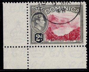 DOMINICA GVI SG102, 2d carmine & grey-black, FINE USED.