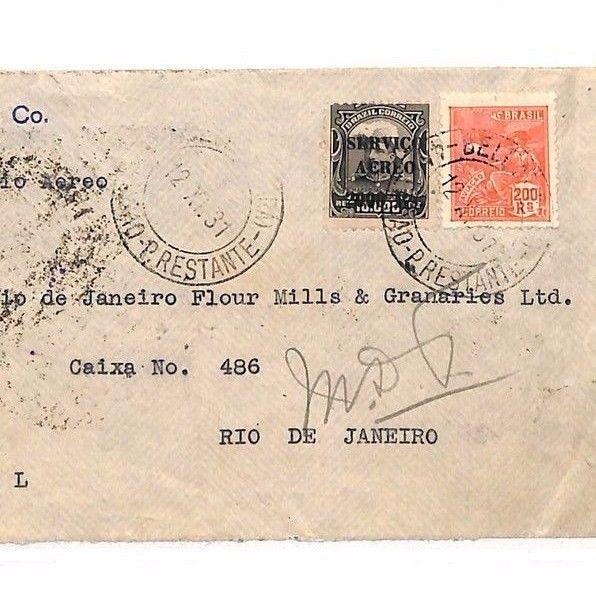 AE112 1931 Brazil Rio De Janeiro Cover {samwells-covers}