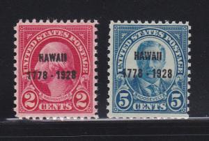 United States 647-648 Set MH Hawaii (A)