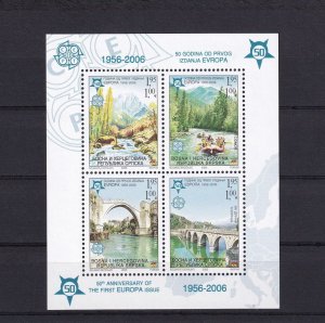 SA16a Bosnia and Herzegovina 2006 50th Anniv 1st EUROPA Stamps minisheet mint