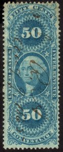 1862, US 50c, Conveyance, Used, Sc R54c