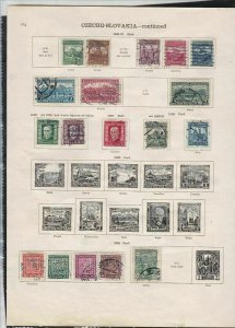 czechoslovakia 1922/1929 stamps page ref 18113