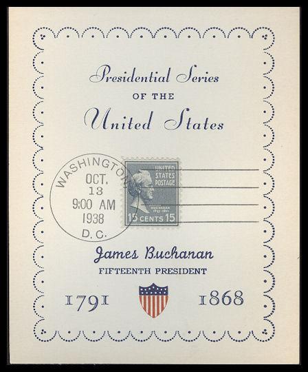 #820 James Buchanan Reid FDC