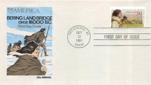 C131 50c BERING LAND BRIDGE AIRMAIL - Cover Cachet