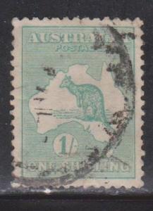 4 Kangaroo 1 shilling 1st wmk used 