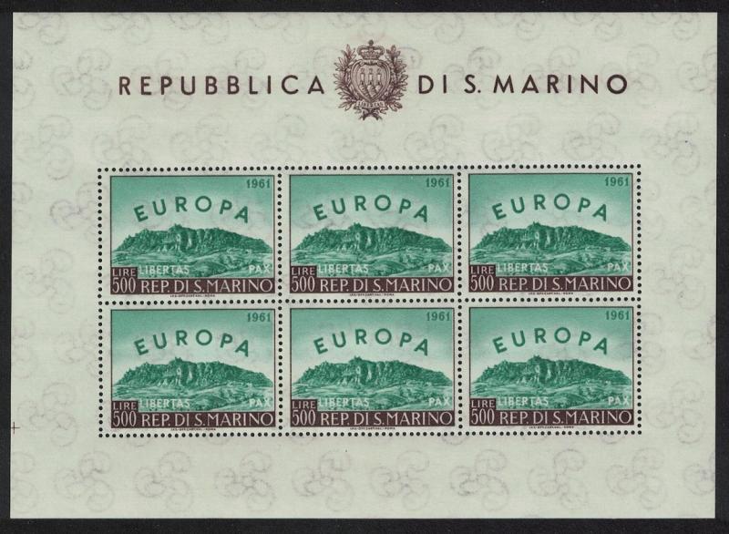 San Marino Europe issue 1960 Sheetlet SG#640 CV£300+