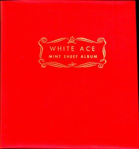 WHITE ACE Red Mint Sheet Album 108 Sleeves Opens Top & Side Deluxe Quality Used