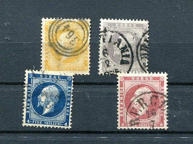 Norway #2-5 Used VF  Cat $365 - Lakeshore Philatelics