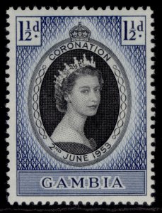 GAMBIA SG#170 QUEEN ELIZABETH II CORONATION (1953) MH