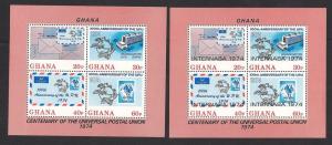 GHANA SC# 515A + 524A VF MNH 1974