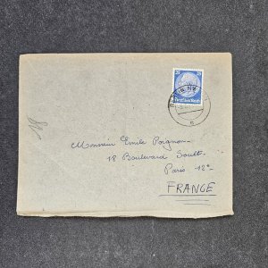 Germany Censored Cover from Berlin North West to France 1942 WWII SG482