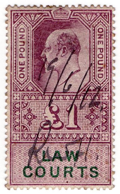 (I.B) Edward VII Revenue : Law Courts (Scotland) £1