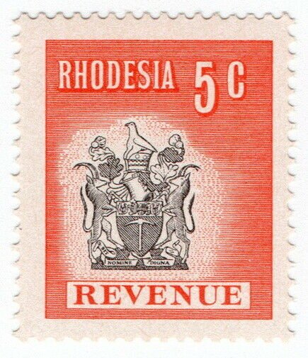 (I.B) Rhodesia Revenue: Duty Stamp 5c (1970)