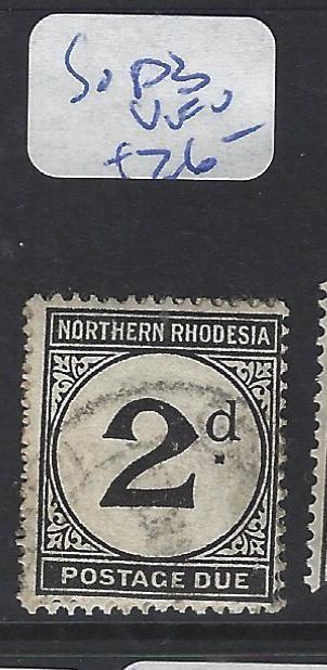 NORTHERN RHODESIA (PP1203B)  POSTAGE DUE 2D  SG D3  VFU