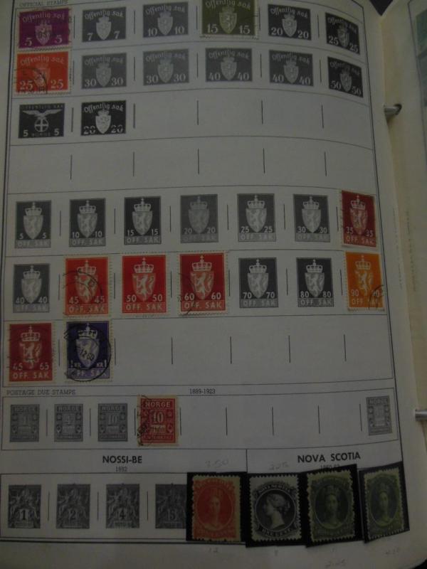 WORLDWIDE : Norway - Romania. Thousands of Mint & Used on album pgs. Many Better