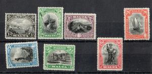 Malta SC# 131-147 Complete Set VF VLH