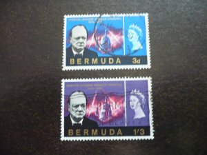 Stamps - Bermuda - Scott# 201,204 - Used Part Set of 2 Stamps