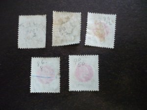 Stamps - Natal - Scott# 81,83,84,86,90 - Used Partial Set of 5 Stamps